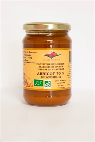 Confiture abricot allégée en sucre 310g